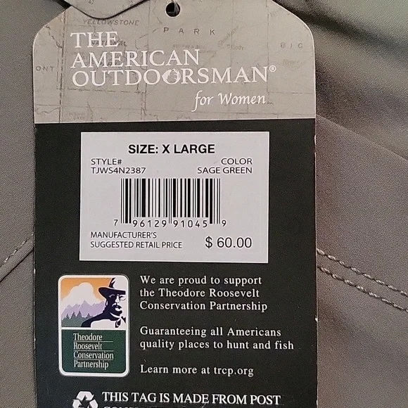 The American Outdoors for Women Green Elastic Waist SPF 30 Shorts Hiking Size XL - Picture 6 of 13